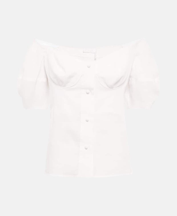 Chloé Linen top White
