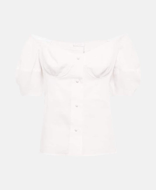 Chloé Linen top White