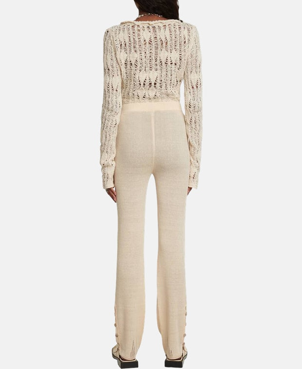 Acne Studios Knitted trousers Champagne