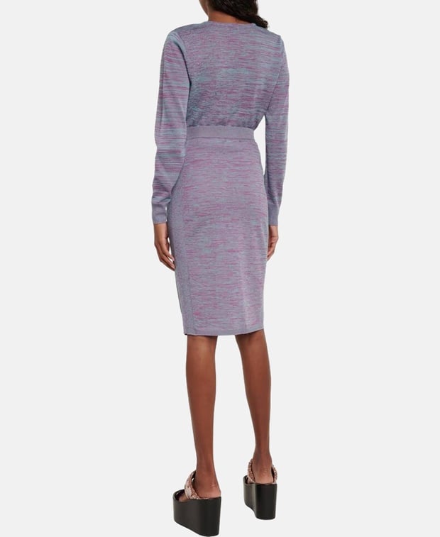 Dries Van Noten Knitted skirt Purple