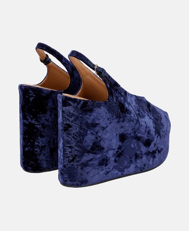 Dries Van Noten Wedges Navy