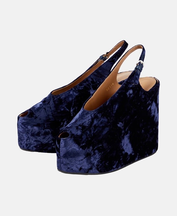 Dries Van Noten Wedges Navy