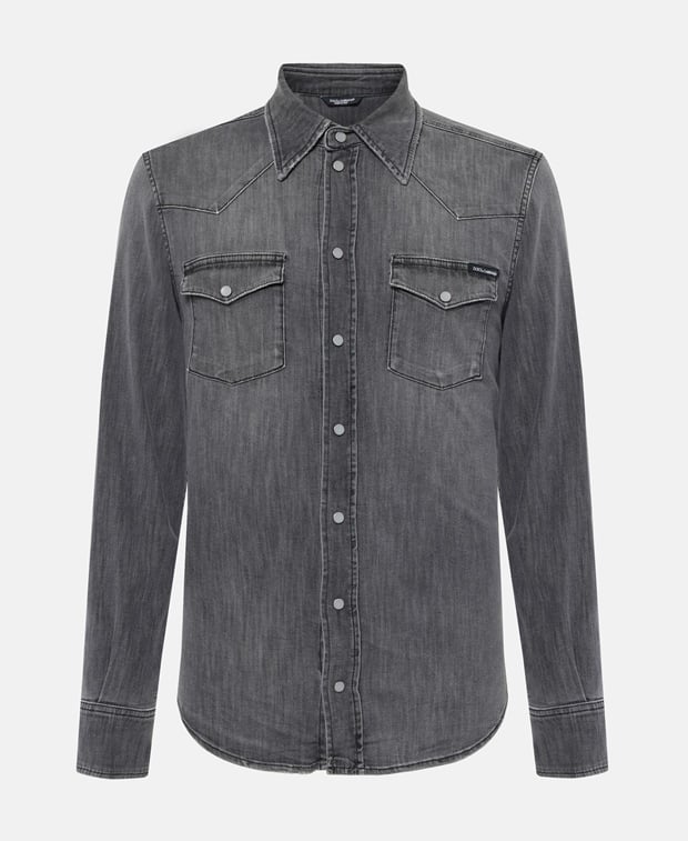 Dolce & Gabbana Denim shirt Dark Grey