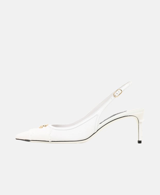 Dolce & Gabbana Lollo R 60 Slingback pumps White