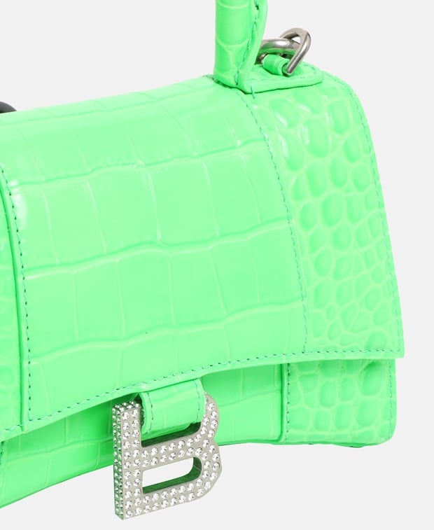 Balenciaga Hourglass Handbag Green