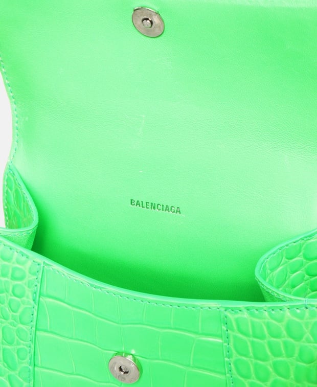 Balenciaga Hourglass Handbag Green