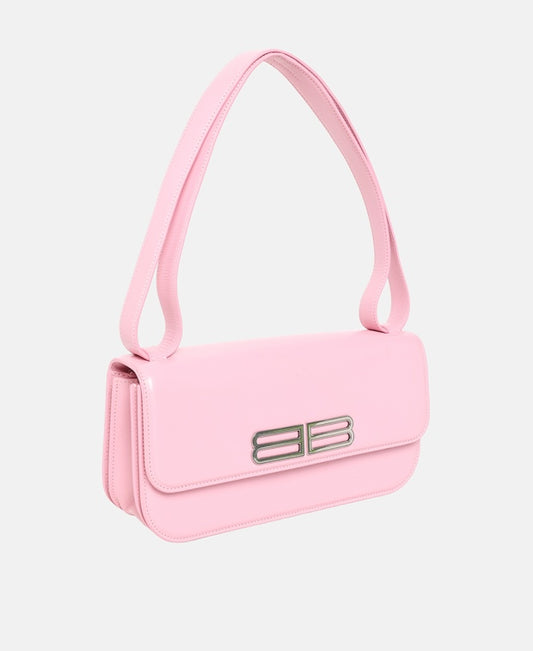 Balenciaga Gossip Leather shoulder bag Pink