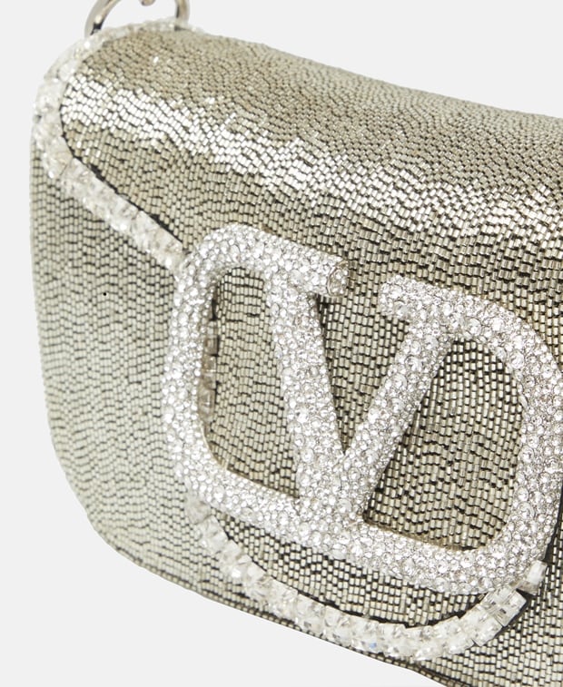 Valentino Garavani Loco Leather shoulder bag Gold