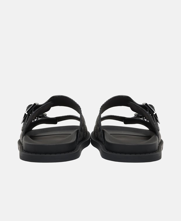 Fendi Grigio Sandals Black