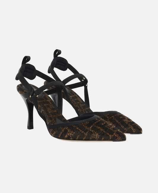 Fendi Slingback pumps Black Coffee