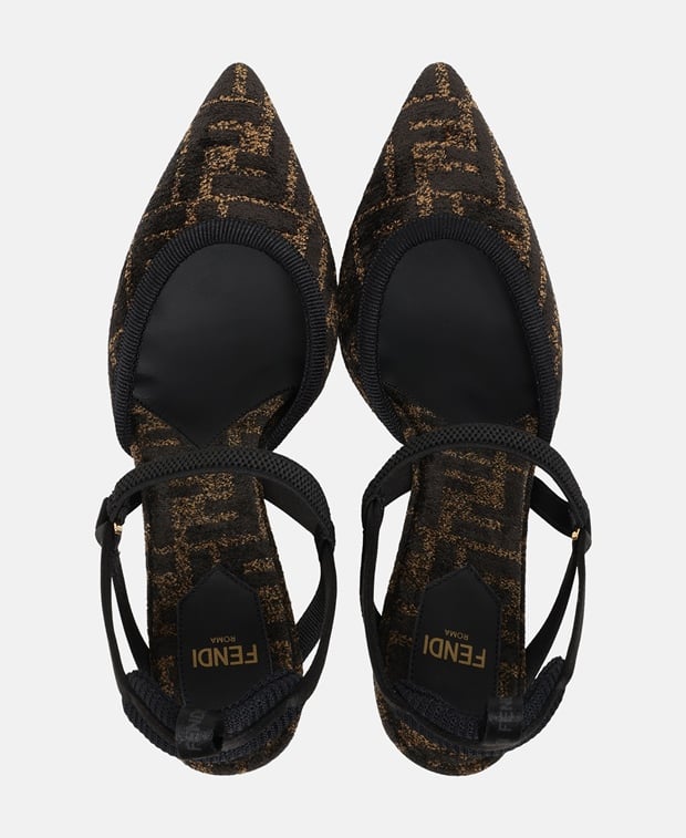 Fendi Slingback pumps Black Coffee