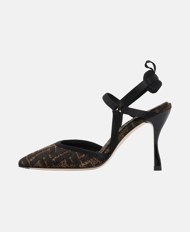 Fendi Slingback pumps Black Coffee