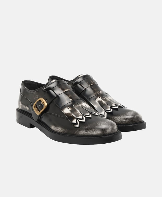 Tod's Monk strap shoes Gomma Basso Frangia Fibbia