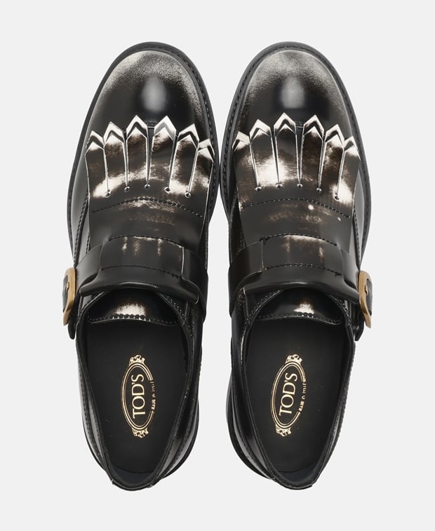 Tod's Monk strap shoes Gomma Basso Frangia Fibbia