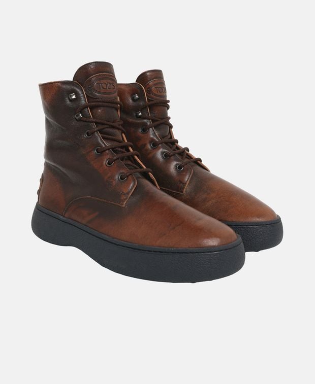 Tod's Lace-up ankle boot Stival.Montone Winter Gommino 09J
