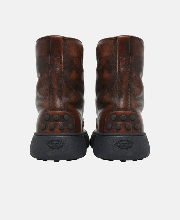 Tod's Lace-up ankle boot Stival.Montone Winter Gommino 09J