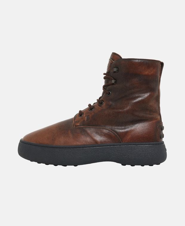 Tod's Lace-up ankle boot Stival.Montone Winter Gommino 09J