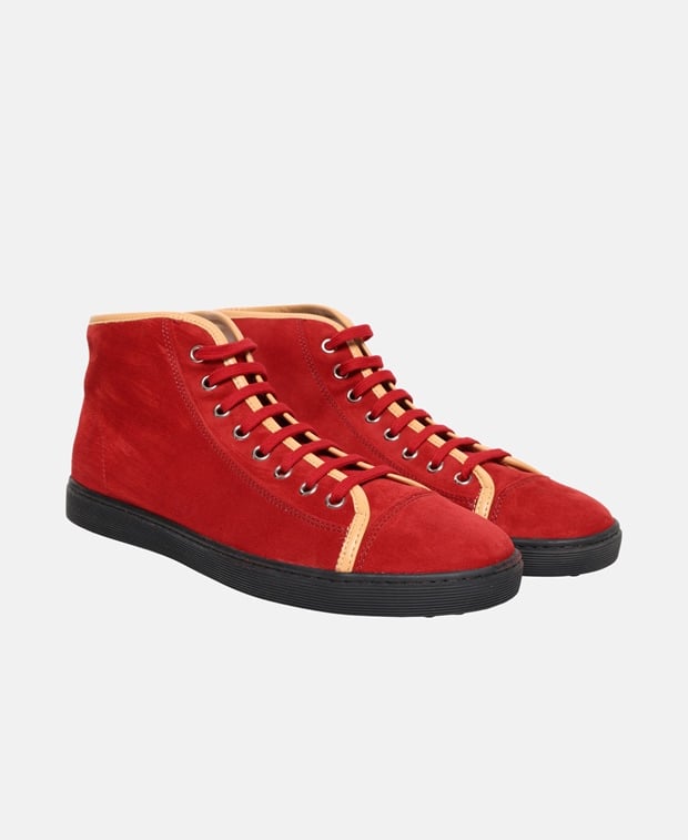 Tod's Sport Cassetta JL Pugile Sneakers Red