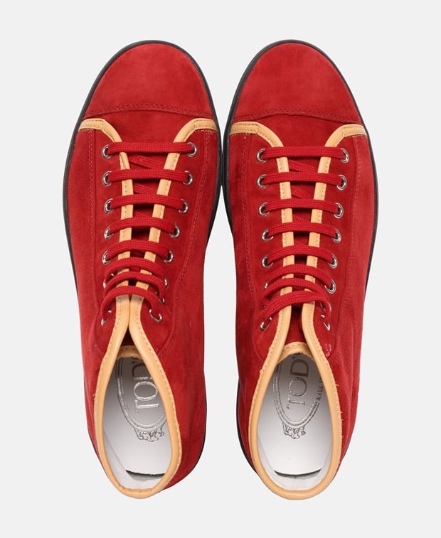 Tod's Sport Cassetta JL Pugile Sneakers Red
