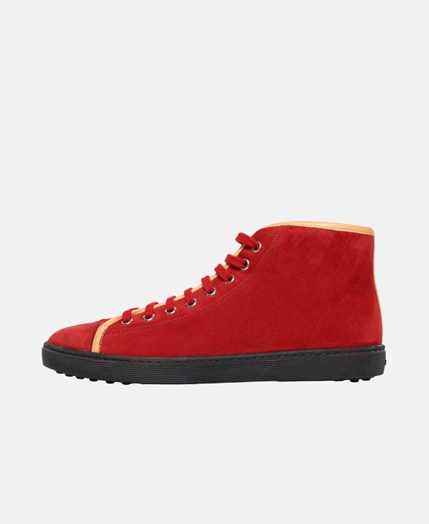 Tod's Sport Cassetta JL Pugile Sneakers Red