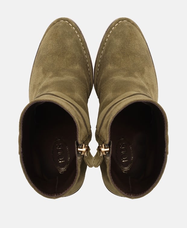 Tod's Gomma Para Ankle boots Green
