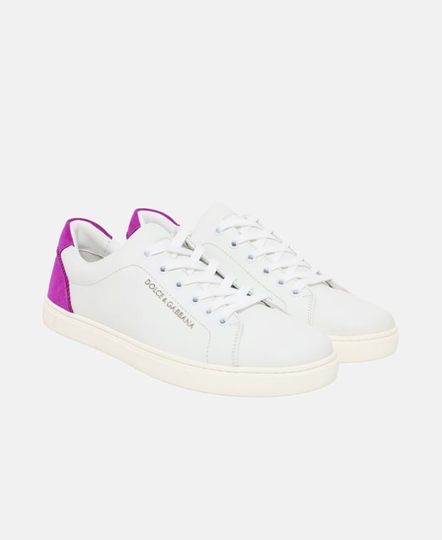 Dolce & Gabbana Fuxia Sneakers White