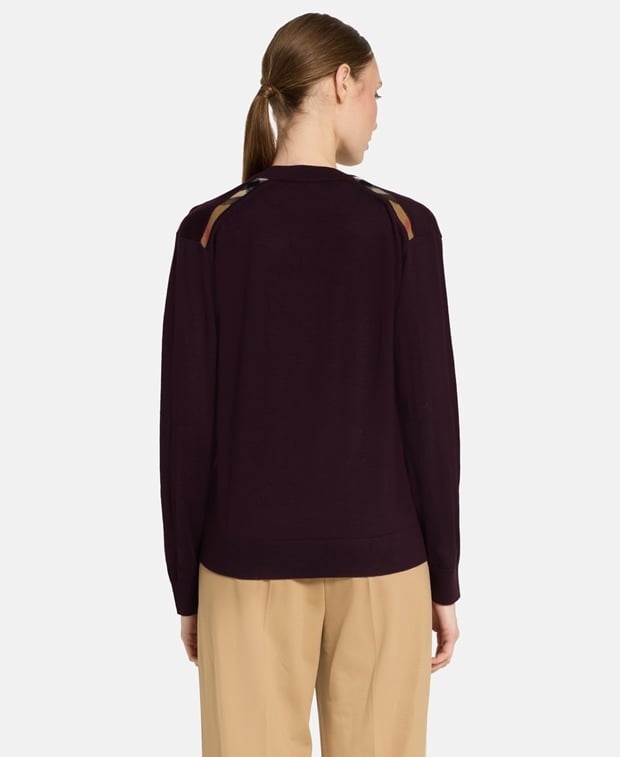 Burberry Wool cardigan Blackberry