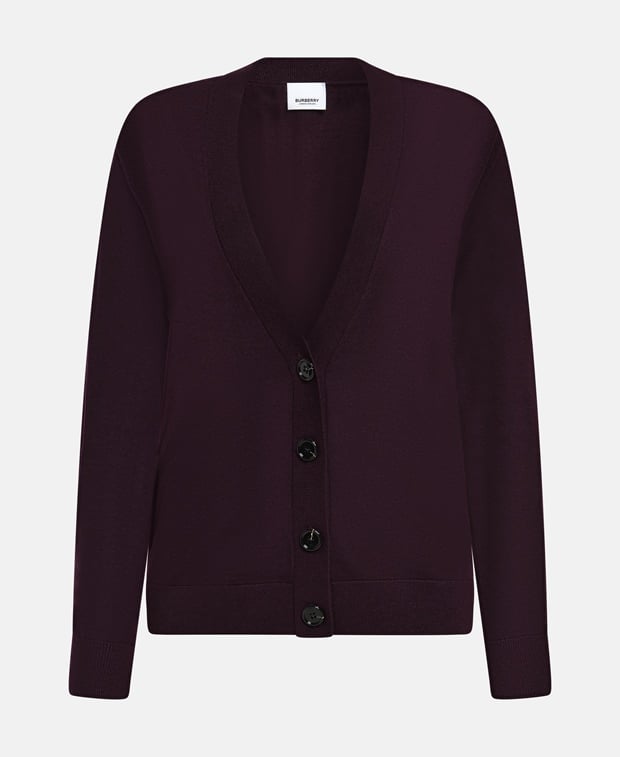 Burberry Wool cardigan Blackberry