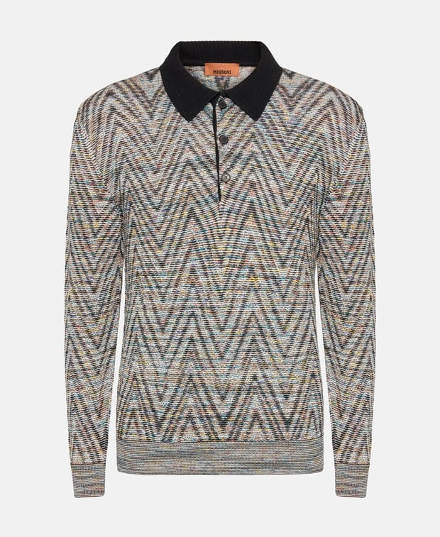 Missoni Long-sleeved polo shirt