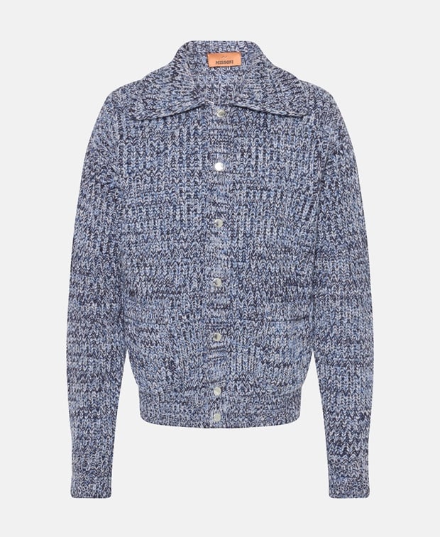 Missoni Wool cardigan Light Blue
