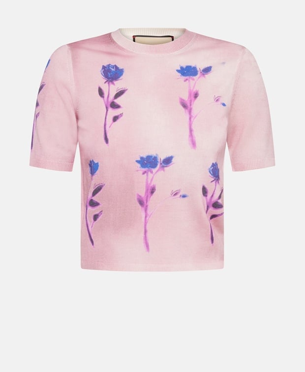Gucci Short-sleeved pullover Antique Pink