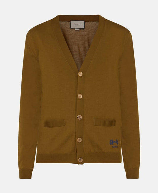 Gucci Wool cardigan Moss