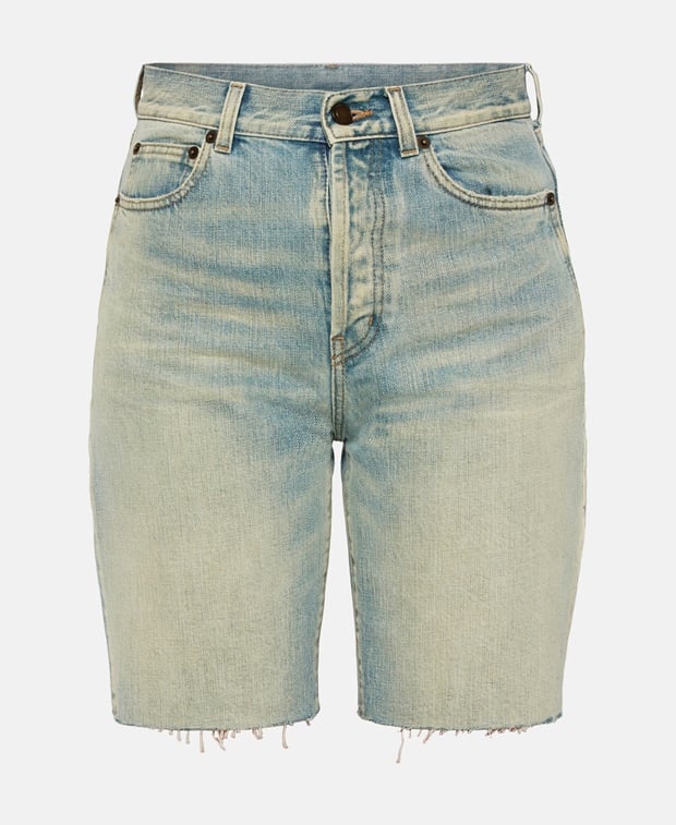 Saint Laurent Denim shorts Light Blue