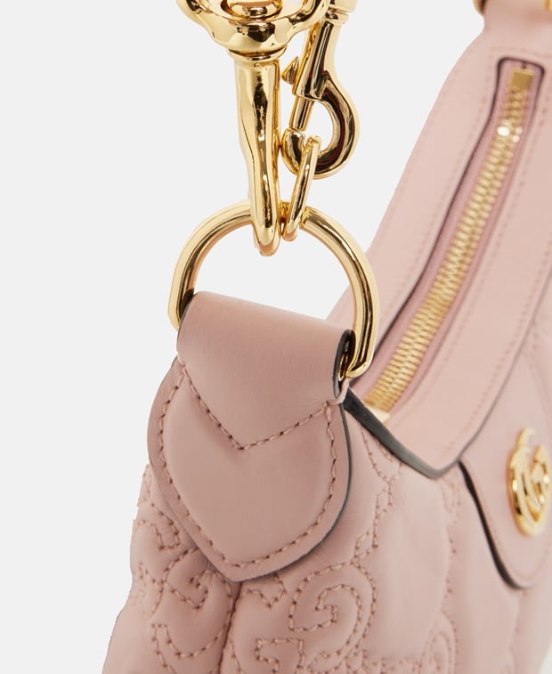 Gucci Lion Leather shoulder bag Antique Pink