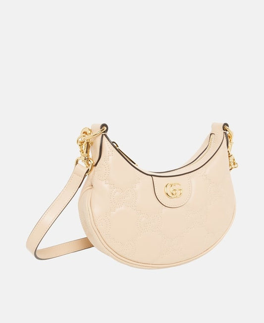 Gucci Lion Leather shoulder bag Beige