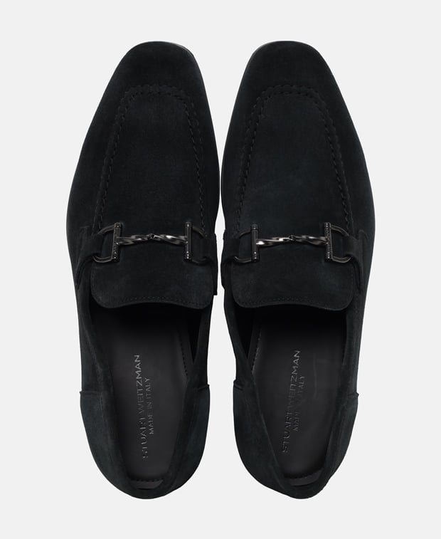 Stuart Weitzman Simon Twistbit Loafers Black