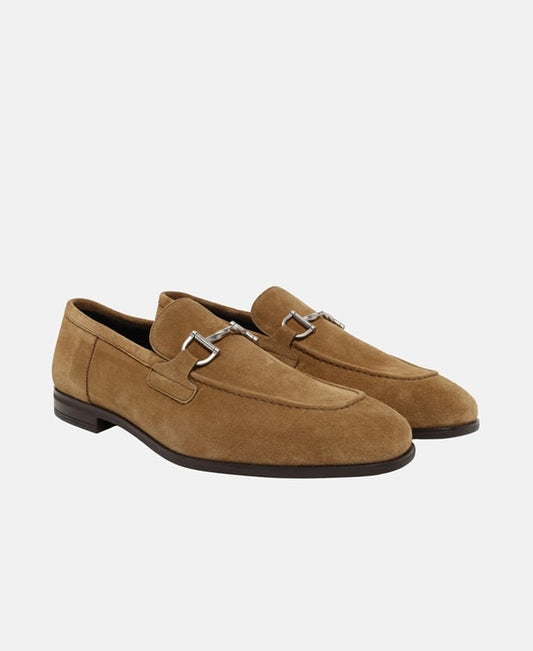 Stuart Weitzman Simon Twistbit Loafers Camel