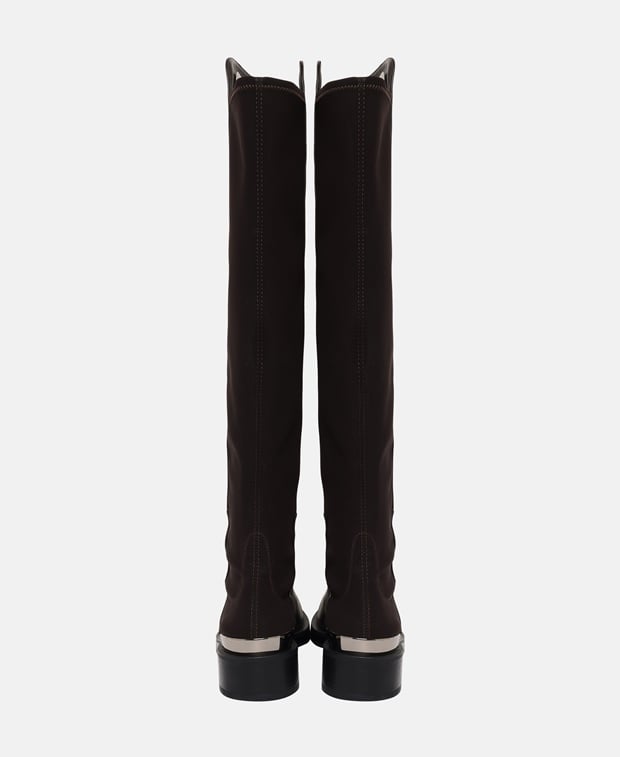 Stuart Weitzman 5050 Bold Logo Over-the-knee boots Dark Brown