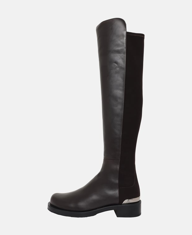 Stuart Weitzman 5050 Bold Logo Over-the-knee boots Dark Brown