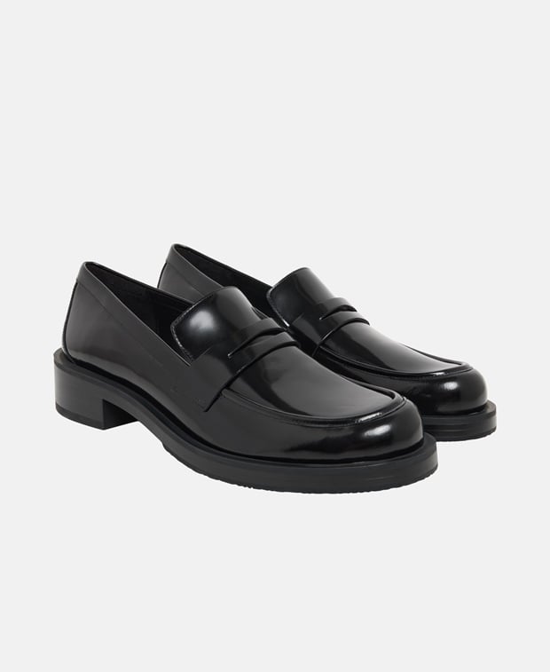 Stuart Weitzman Palmer Bold Loafers Black