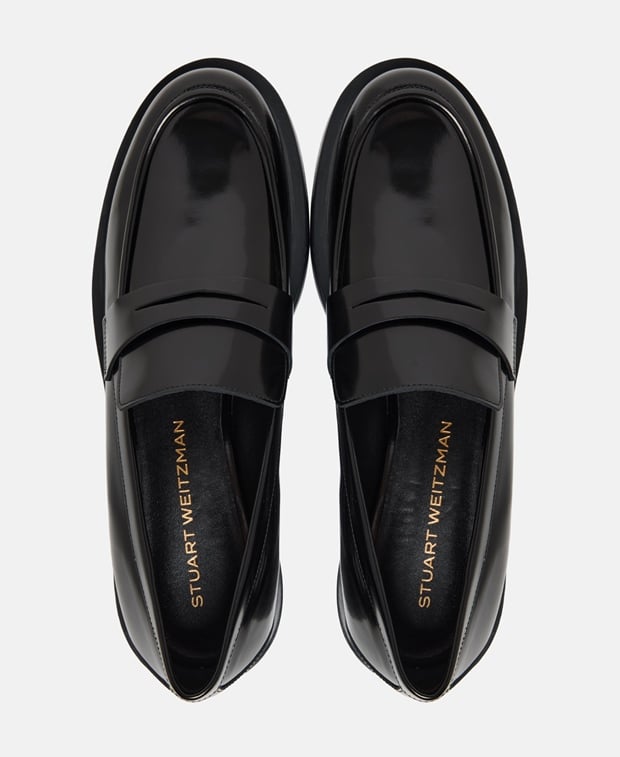 Stuart Weitzman Palmer Bold Loafers Black
