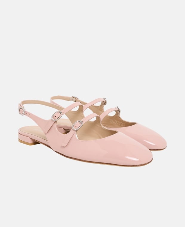 Stuart Weitzman Claris MJ Slingback ballerina Rose