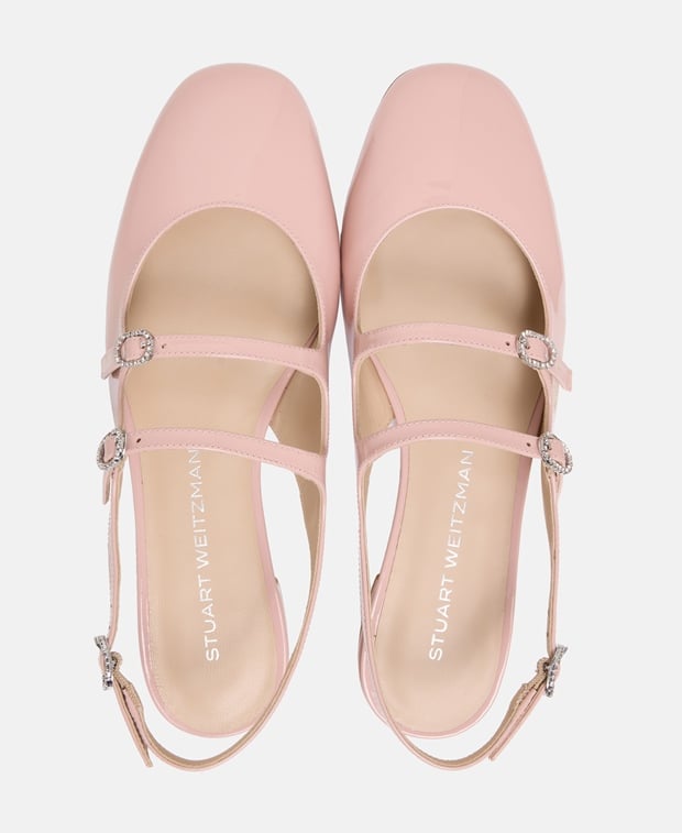 Stuart Weitzman Claris MJ Slingback ballerina Rose
