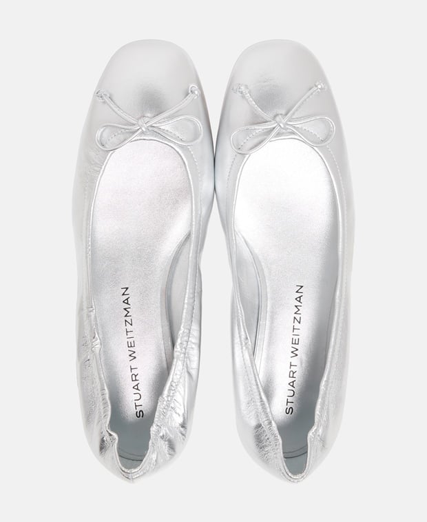 Stuart Weitzman Bria Ballet Ballet flats Silver