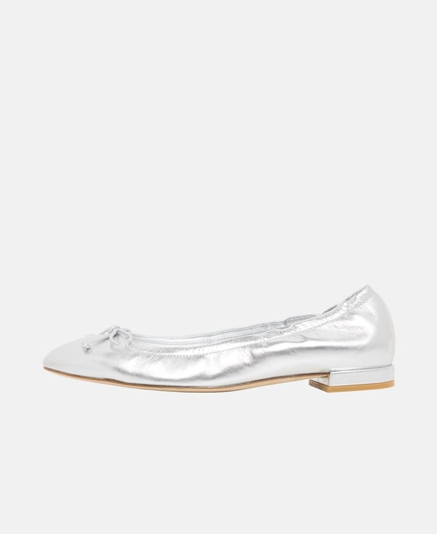 Stuart Weitzman Bria Ballet Ballet flats Silver