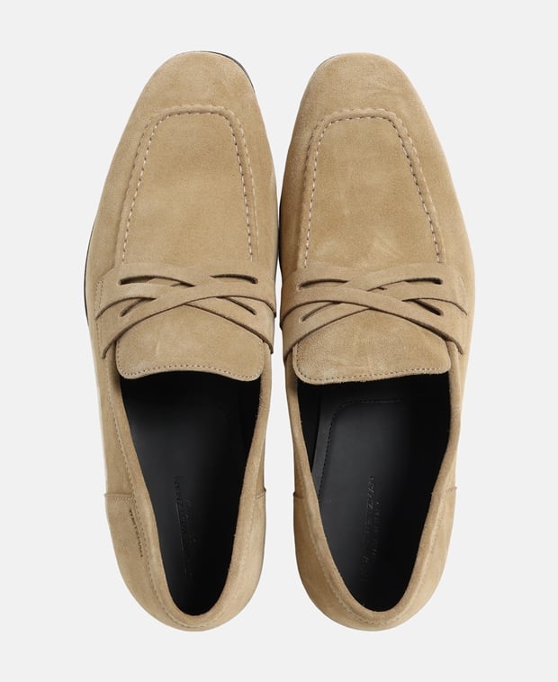 Stuart Weitzman SIMON CRISSCROSS LFE Loafers Beige