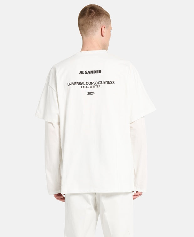 Jil Sander Long-sleeved top Natural