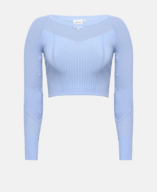 HervÃÂ© LÃÂ©ger Paris Long-sleeved top Light Blue