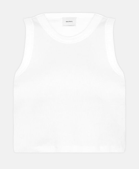Halfboy Ribbed tank top White