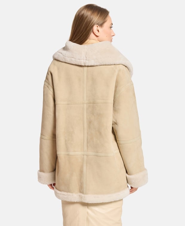 Halfboy Leather coat Sand